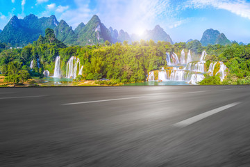 Highway Road and Beautiful Natural Landscape..