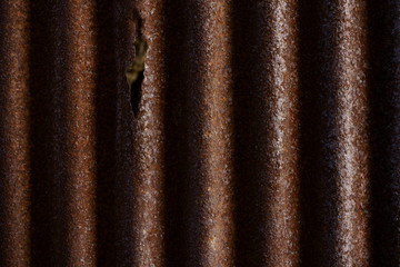 old corrugated sheet on a wall