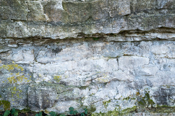 Steinwand alt natürlich