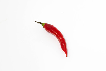 red chili pepper isolated on white background