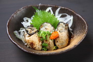 炙り牡蠣