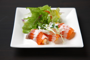 サーモンチーズカルパッチョ