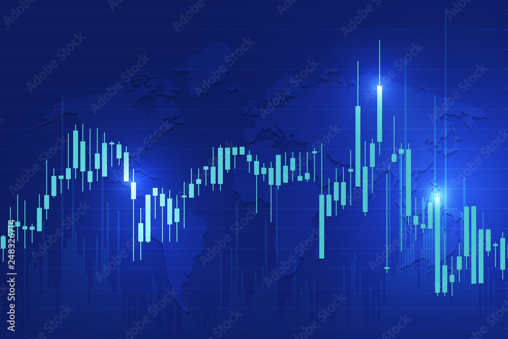 Sticker Stock exchange background