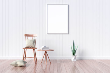 picture frame interior 3d rendering