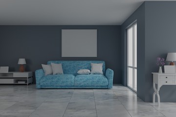 picture frame interior 3d rendering