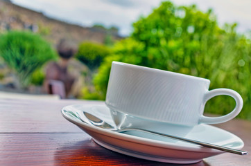 Cup of Coffee on Table