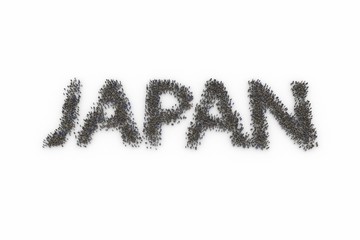 Large group of people standing together