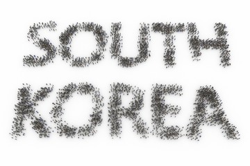 Large group of people standing together