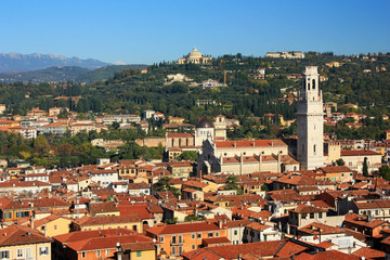 Obraz premium View of the ancient city of Verona, Italy