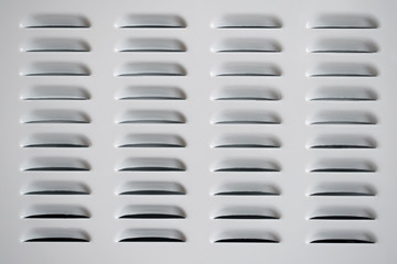 Ventilation holes on a equipment.
