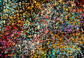 Abstract watercolor brush spatter bot digital art painting soft focus for texture background