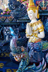 Fototapeta premium Temple bleu Chiang raï