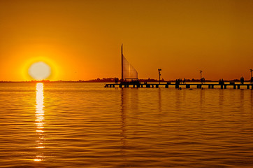 Atardecer en Laguna de Junin. Provincia de Buenos Aires - Argentina