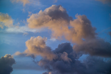 clouds in sunset