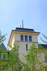 European landscape architecture in a park