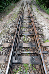 Fototapeta na wymiar railway tracks direction