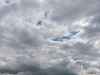 Beautiful white clouds in the blue sky