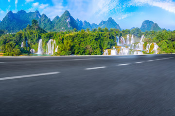 Highway Road and Beautiful Natural Landscape..