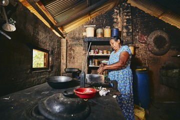 Old home kitchen in Sri Lanka