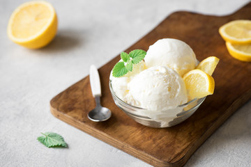 Lemon Ice Cream - obrazy, fototapety, plakaty