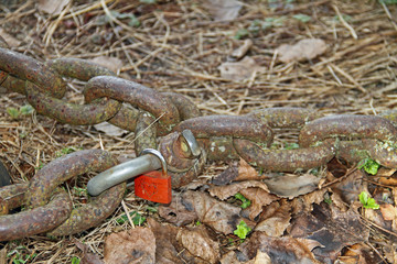 Ankerkette mit Schloss