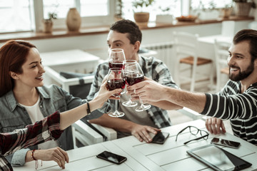 Close up of hands that touching bocals
