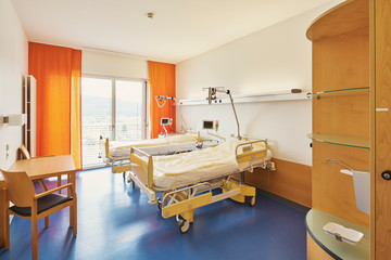Zimmer Krankenhaus Bett Fenster