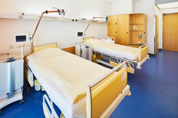 Zimmer Krankenhaus Bett Türe