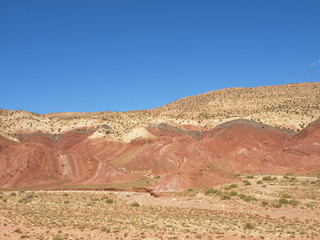 Colorful hill in Morocco