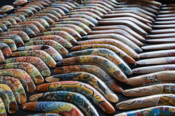 Colourful boomerangs 