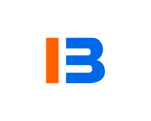Initial Letter IB Logo Template Design