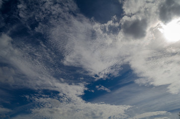 blue sky with clouds