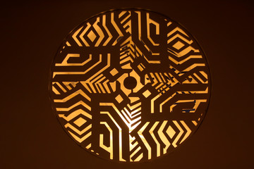 China's traditional lattice carve patterns or designs on woodwork