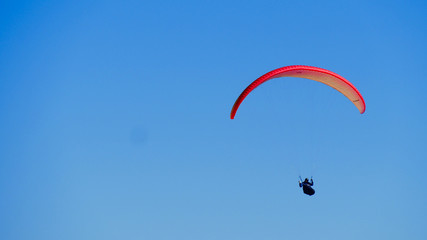 paraglider in the sky