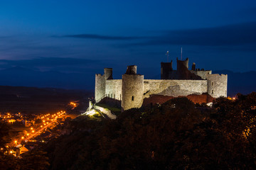 castle at night