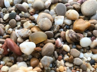 Sea stones close-up