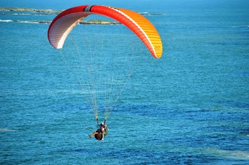 Paraglider in the sky