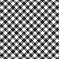 Black and white fabric texture. Vector illustration.
