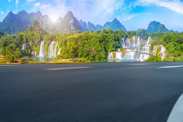 Highway Road and Beautiful Natural Landscape..