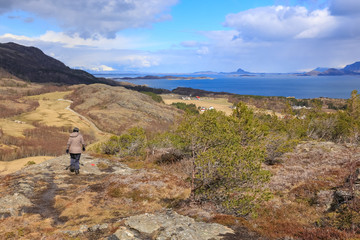 Fototapeta premium Mountain hike