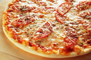 Italian Pizza Restaurant Menu - Pizza Margharita with tomato and cheese, four cheese