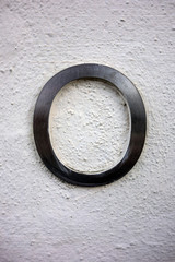 Written Wording in Distressed State Typography Found Number