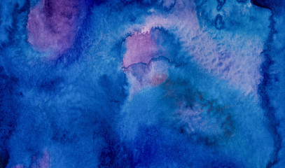 Fototapeta premium blue watercolor texture background wallpaper