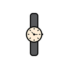 Watch flat vector icon sign symbol