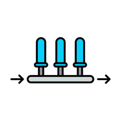 Water filter flat vector icon sign symbol