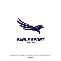 Fototapeta premium Eagle logo design vector. Birds logo concept vector template