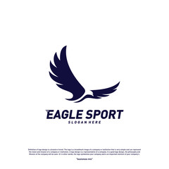 Eagle logo design vector. Birds logo concept vector template