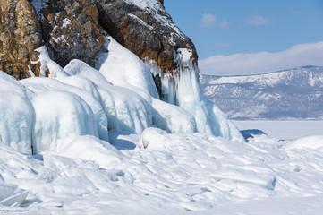 Lake Baikal in winter