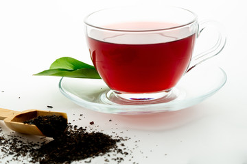 tea with lemon sliced