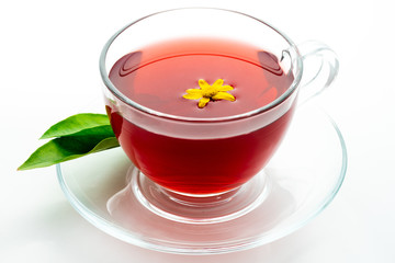 tea with lemon sliced